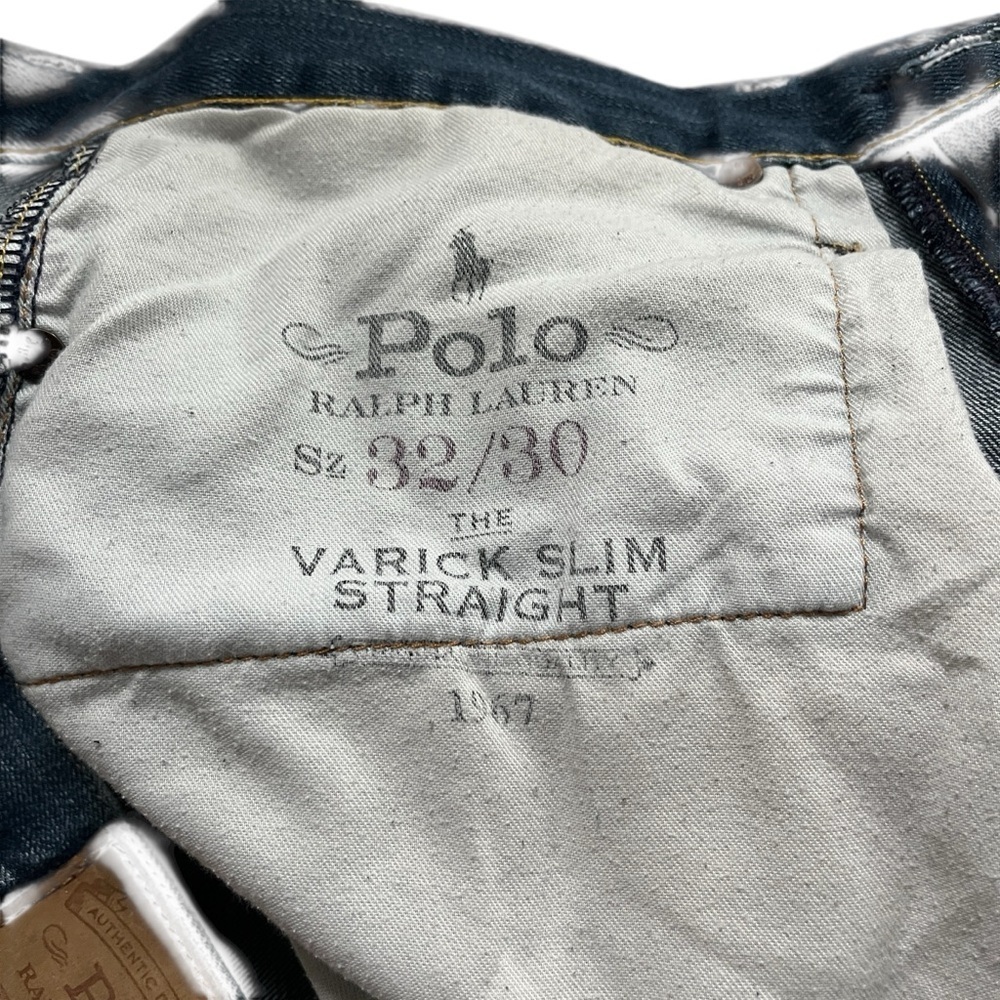 Polo Ralph Lauren Varick Slim Straight Jeans 32x30 Medium Wash Stretch Denim - Picture 7 of 15
